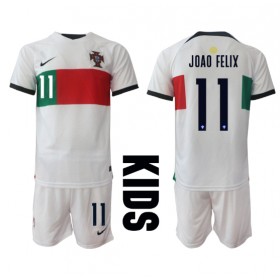 Baby Fußballbekleidung Portugal Joao Felix #11 Auswärtstrikot WM 2022 Kurzarm (+ kurze hosen)
